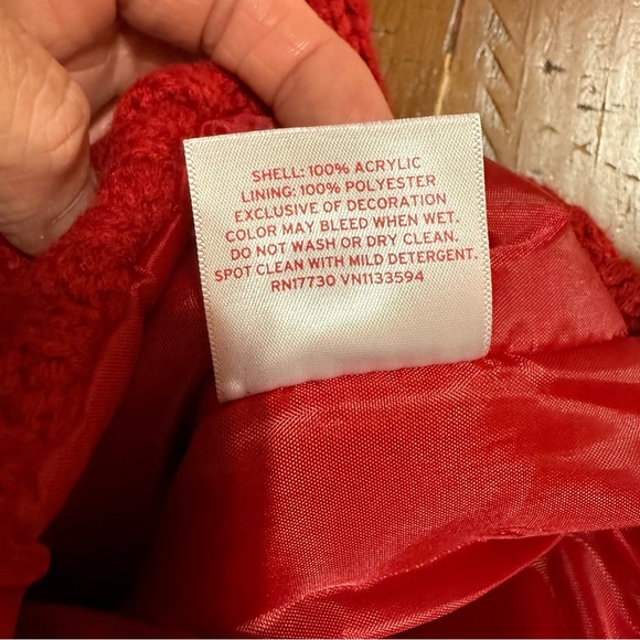 Target Wonder Shop Christmas Stocking Initial M Red/White - Picture 6 of 8